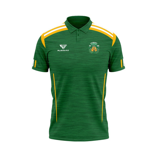 Gorey Boxing Club Polo Adroit (Green/YellowGold/White) - Adults