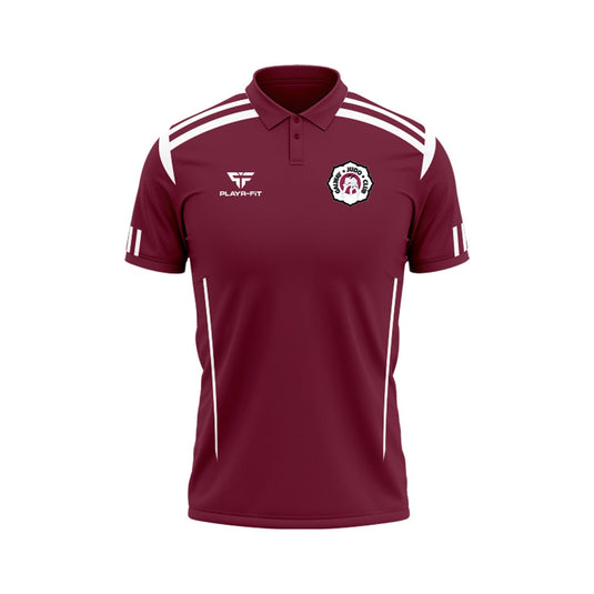 Galway Judo Club Polo Adroit (Maroon/White) - Adults