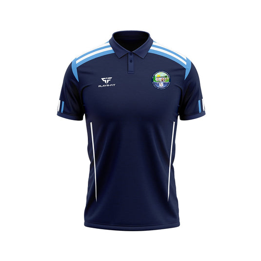 St Marys PS Newtownbutler Staff Polo Adroit (Navy/Sky/White) - Kids