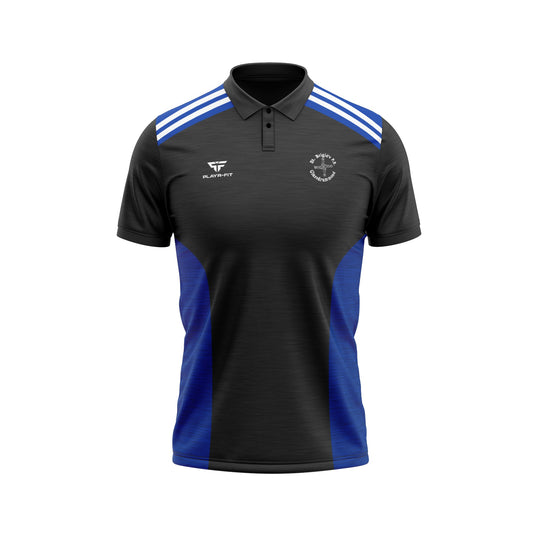 St Brigids PS Glassdrummond Polo Endure Black/Royal Blue - Adults