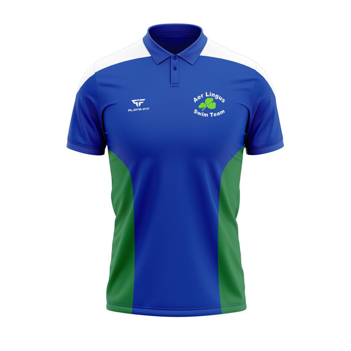 Aer Lingus Swim Club Polo Endure (Blue/Green/White) - Kids