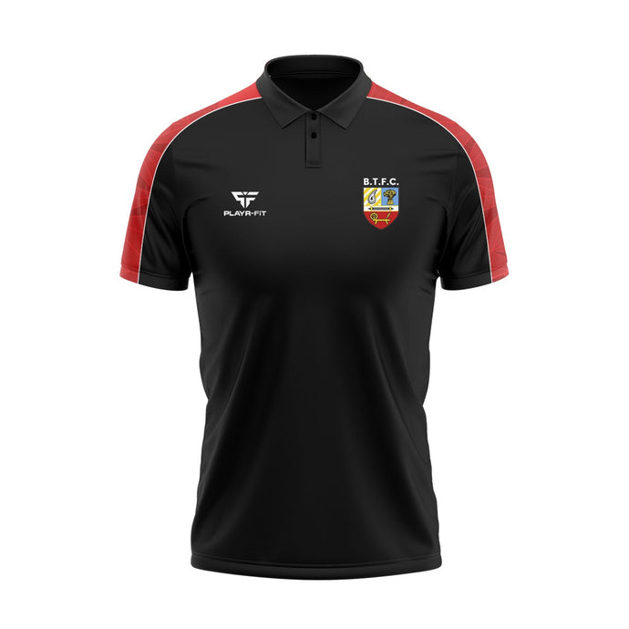 Banbridge Town FC Polo (Black/Red) - Adults