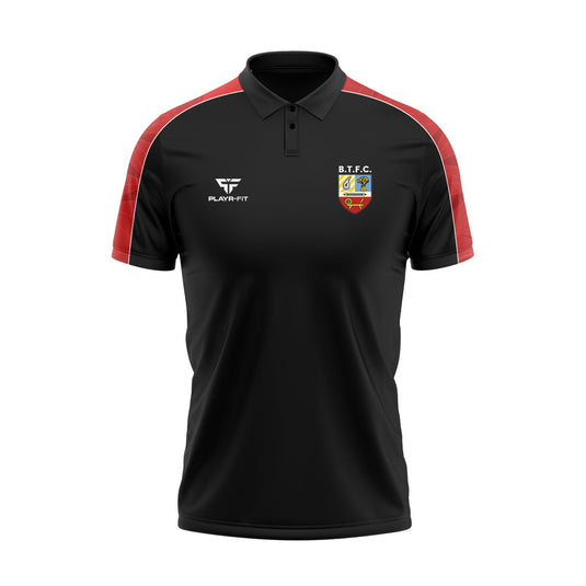Banbridge Town FC Polo (Black/Red) - Adults