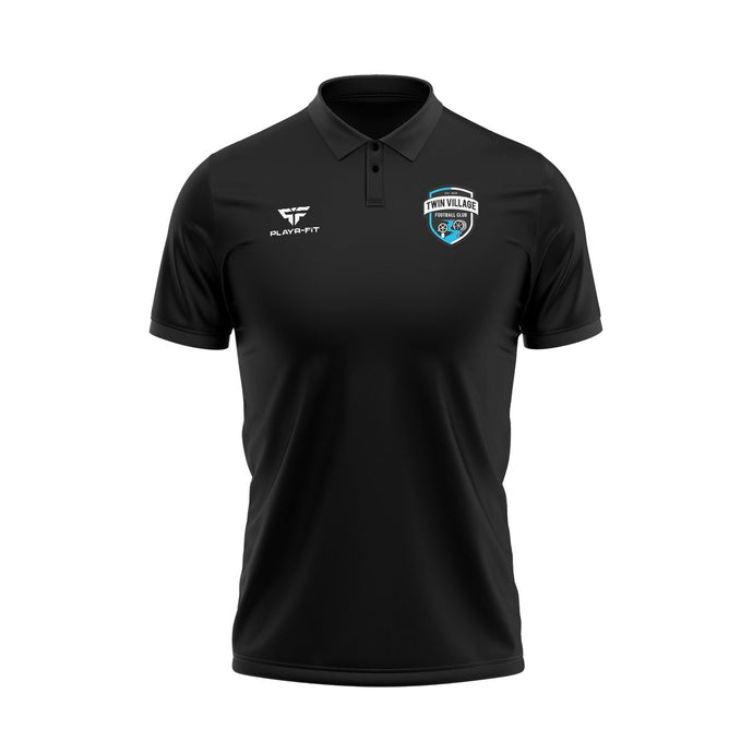 Twin Village FC Polo (Black) - Adults