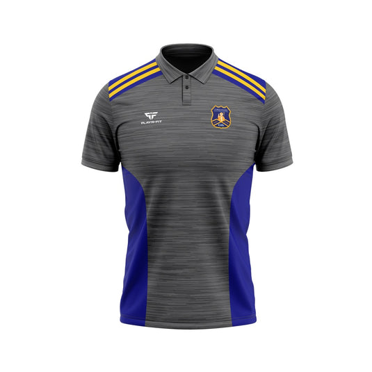 Currin CLG Polo Endure (Grey/Blue/Yellow) - Adults