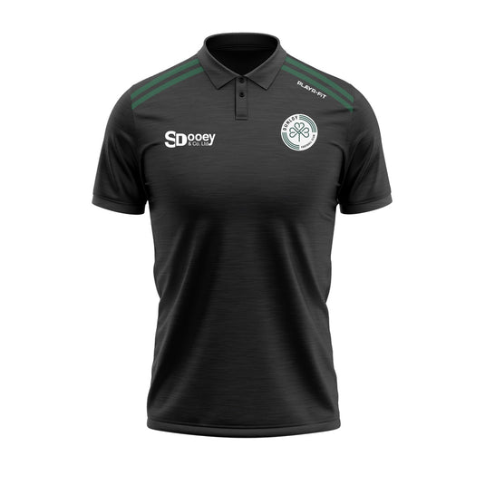 Dunloy FC Polo Endure (Black/Green) - Adults