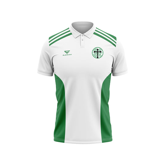 Armagh Celtic Polo Endure White/Green - Adults