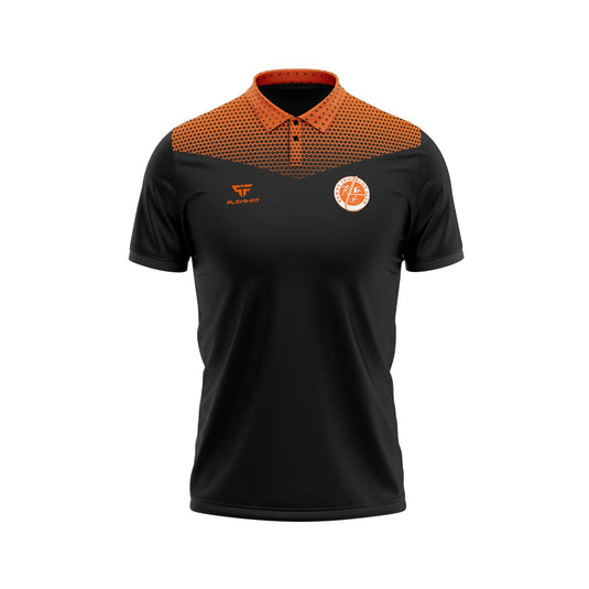Newry Triathlon Club Polo Tenacity (Black/Orange) - Kids