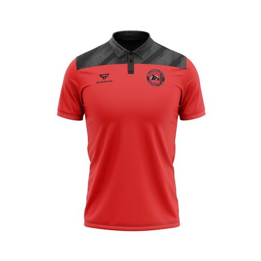 Bellurgan United FC Polo Spirit Red/Black - Adults