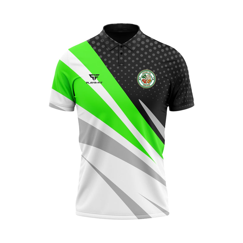Load image into Gallery viewer, Leeside CSC Darts Jersey (White/Black/Green) - Adults
