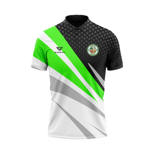 Leeside CSC Darts Jersey (White/Black/Green) - Adults