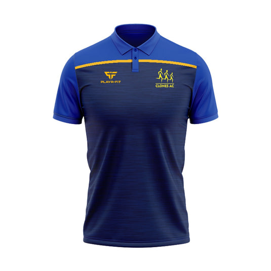 Clones Athletics Club Polo Spirit (Navy/Blue/Yellow) - Kids