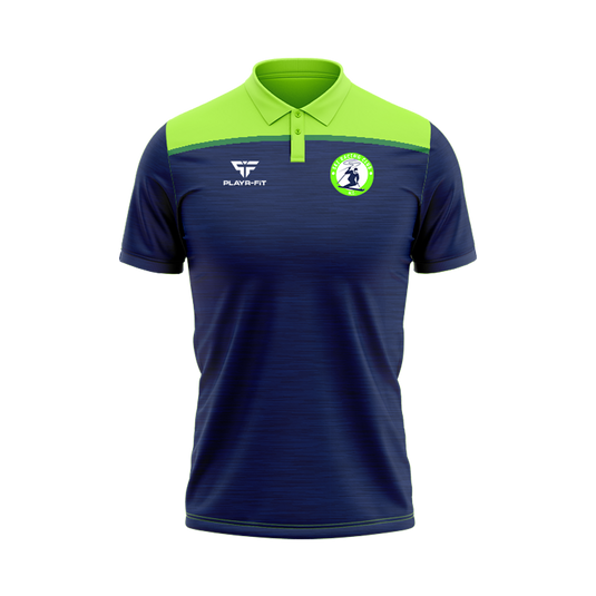 Ski Racing Club NI Polo Spirit Navy/Lumo Green - Kids
