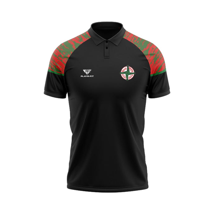 Dowdallshill GFAC Polo Stellar Sublimated (Black/Red/Green) - Adults