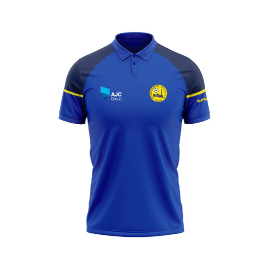 Drumaness Mills FC Polo Stellar (Blue/Navy/Yellow) - Adults