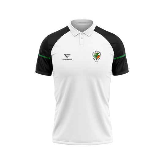 Éire Go Brách CSC Belfast Polo Stellar (White/Black) - Adults