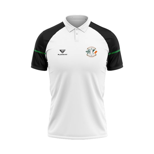 Monaghan CSC Polo Adroit (White/Black) - Kids