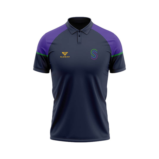 Shimna IC Staff Polo Stellar (Navy/Purple/Green) - Adults