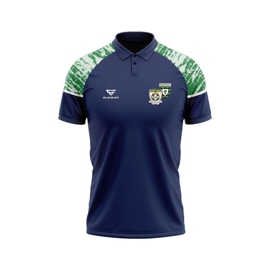 St Ultans Cortown Gaels Polo Stellar Sublimated (Navy/Green/White) - Adults