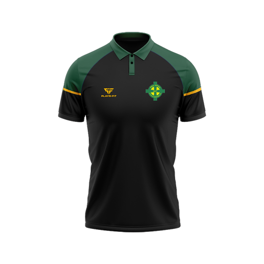 Tannaghmore PS Staff Polo Stellar Black/Green - Adults