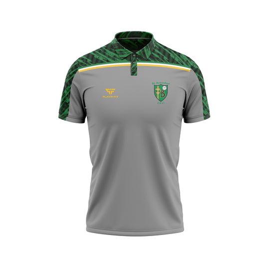 St Barnabas GFC NY Polo Spirit (Sublimated) Grey/Green - Kids