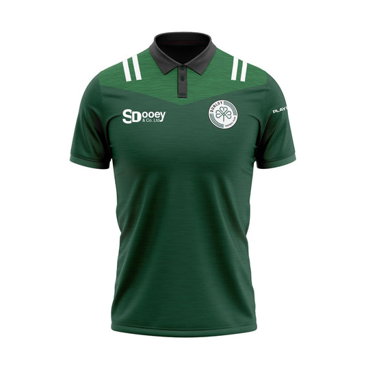 Dunloy FC Polo Tenacity (Bottle/Green/White) - Adults