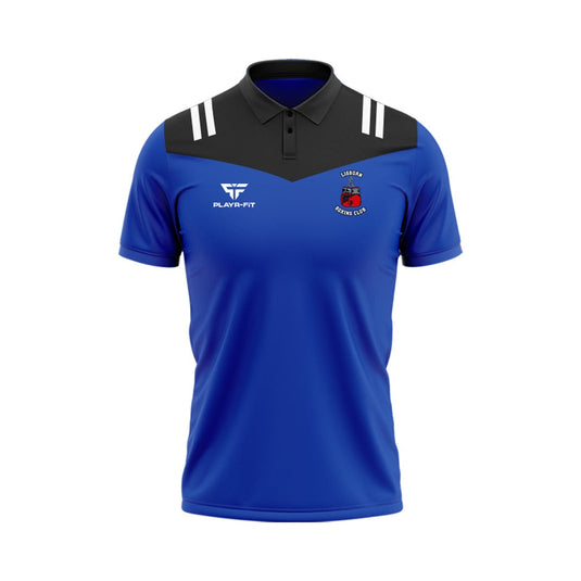 Lisburn Boxing Club Polo Tenacity (Blue/Black/White) - Adults