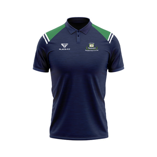 Monaghan Harps CLG Polo Vigour (Navy/Green/White) - Adults