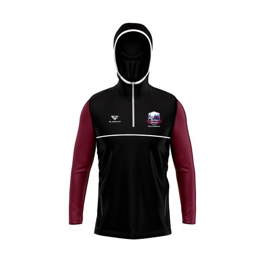 Galway NY IRE Pro Hoodie (Black/Maroon) - Adults