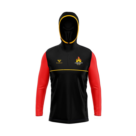 Lansdowne RFC NY Pro Hoodie (Black/Red) - Adults