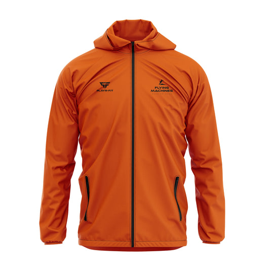 Flying Machines Running Club Sublimated Rain Jacket (Orange) - Adults