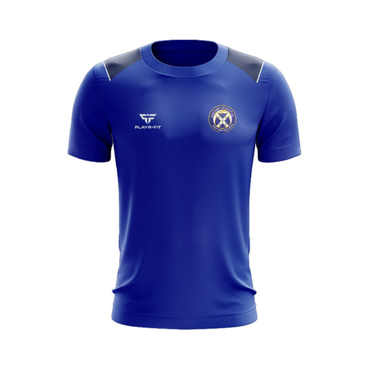 Limavady United FC T-Shirt (Blue/Navy/White) - Kids