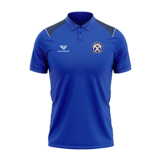 Limavady United FC Polo (Blue/Navy/White) - Kids