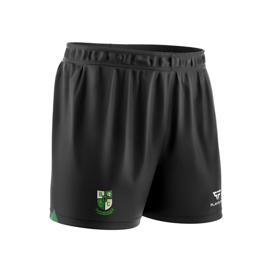 Bush Celtic Pro Soccer Shorts (Cut & Sew) Plain Black - Kids