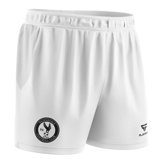 Ravensdale FC Pro Soccer Shorts (Cut & Sew) White - Adults