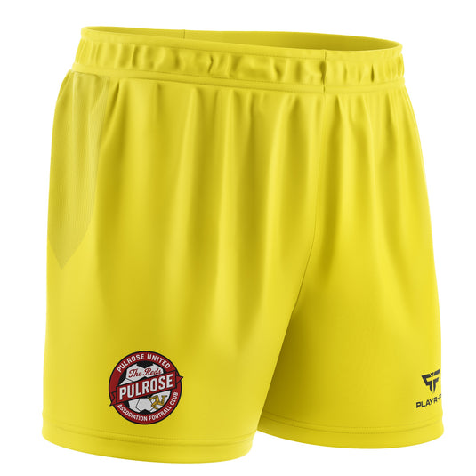 Pulrose FC Pro Soccer Shorts Yellow (Cut & Sew) - Kids