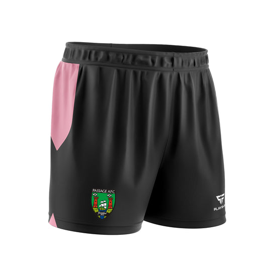 Passage AFC Pro Soccer Shorts (Cut & Sew) (Black/Pink) - Adults