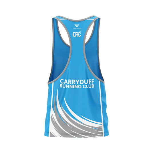 Carryduff Running Club Racer Vest 26 (Blue/Grey (Lightweight Mesh) - Adults