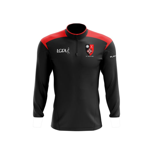 St Kevins Club Midlayer (1/4 Zip) Adroit Black/Red (LGFA) - Kids