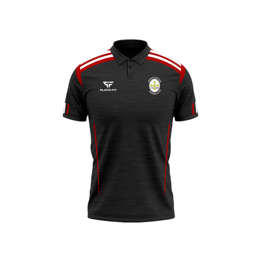 Midway United Polo Adroit Black/Red - Adults