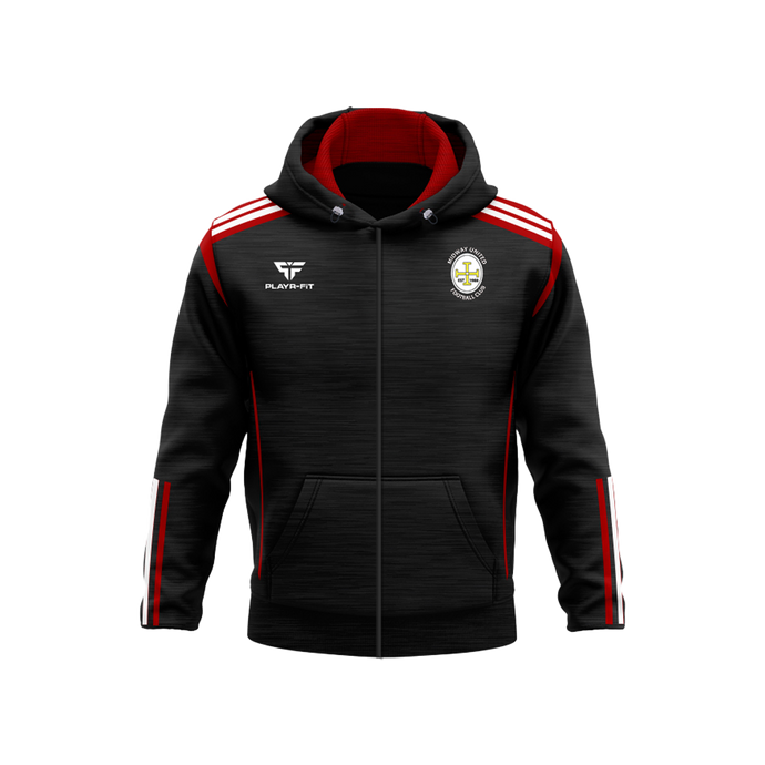 Midway United Full Zip Hoodie Adroit Black/Red - Adults