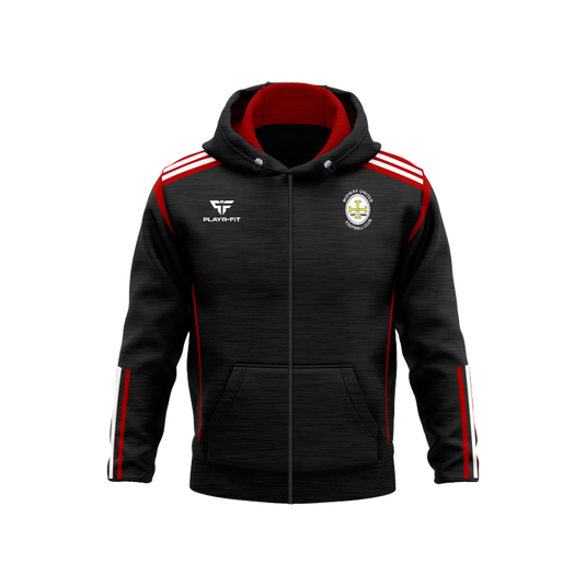 Midway United Full Zip Hoodie Adroit Black/Red - Adults