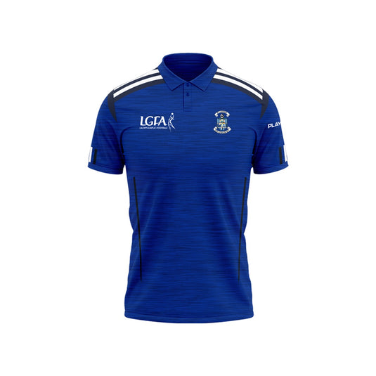 Old Leighlin LGFA Polo Adroit Royal Blue/Black - Kids