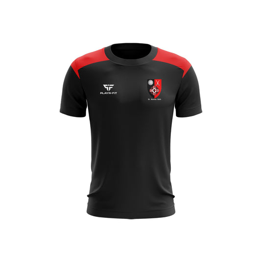 St Kevins Club T-Shirt Adroit Black/Red - Kids