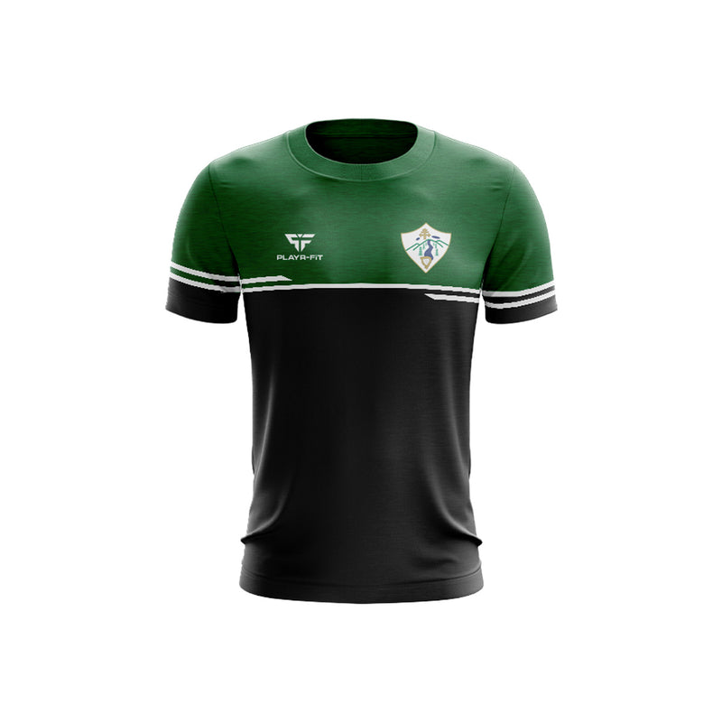 Load image into Gallery viewer, St Michaels PS Clady Staff T-Shirt Courage Black/Green - Adults
