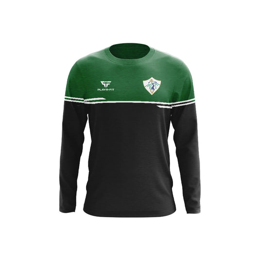 St Michaels PS Clady Staff Crew Neck Courage Black/Green - Adults
