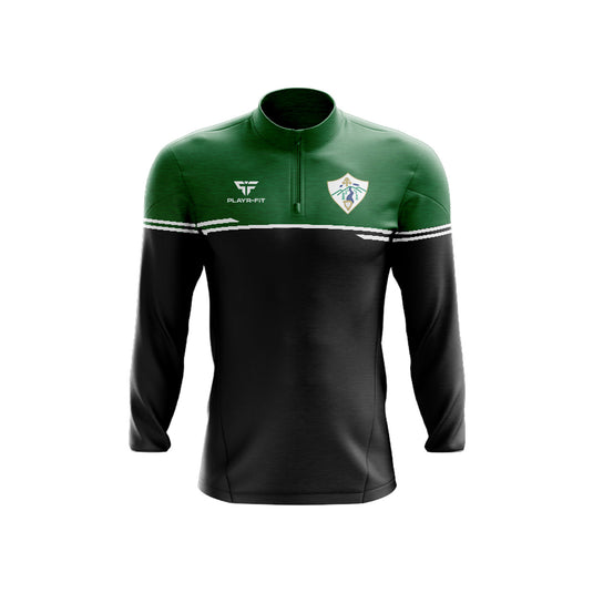 St Michaels PS Clady Staff Midlayer (1/4 Zip) Courage Black/Green - Adults