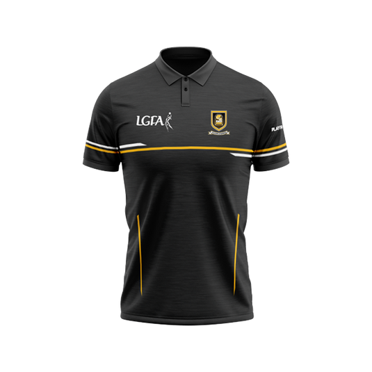 Mourneabbey LGFA Polo Courage (Black/White/Yellow Gold) - Adults