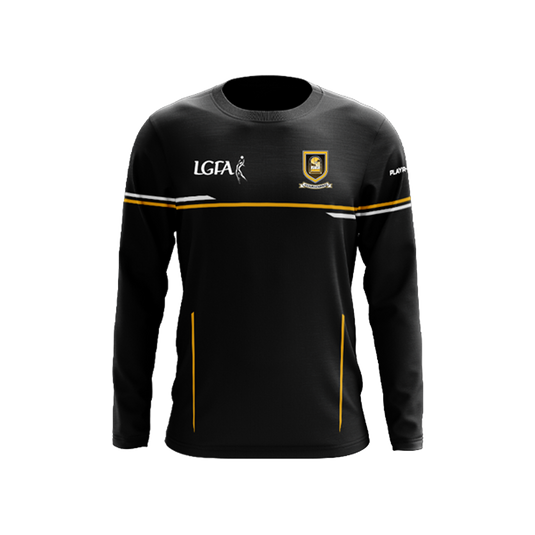Mourneabbey LGFA Crew Neck Courage (Black/White/Yellow Gold) - Adults
