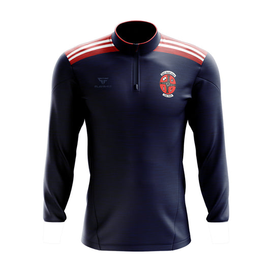 Knockbridge NS Midlayer (1/4 Zip) Endure Navy/Red - Kids